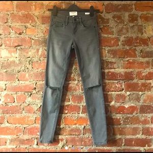 Frame Skinny Jeans, Washed Grey